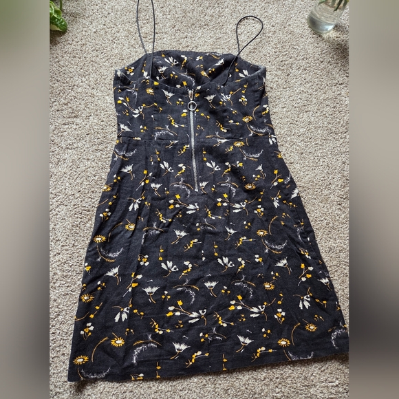 Floral Black Mini Dress - Picture 6 of 6